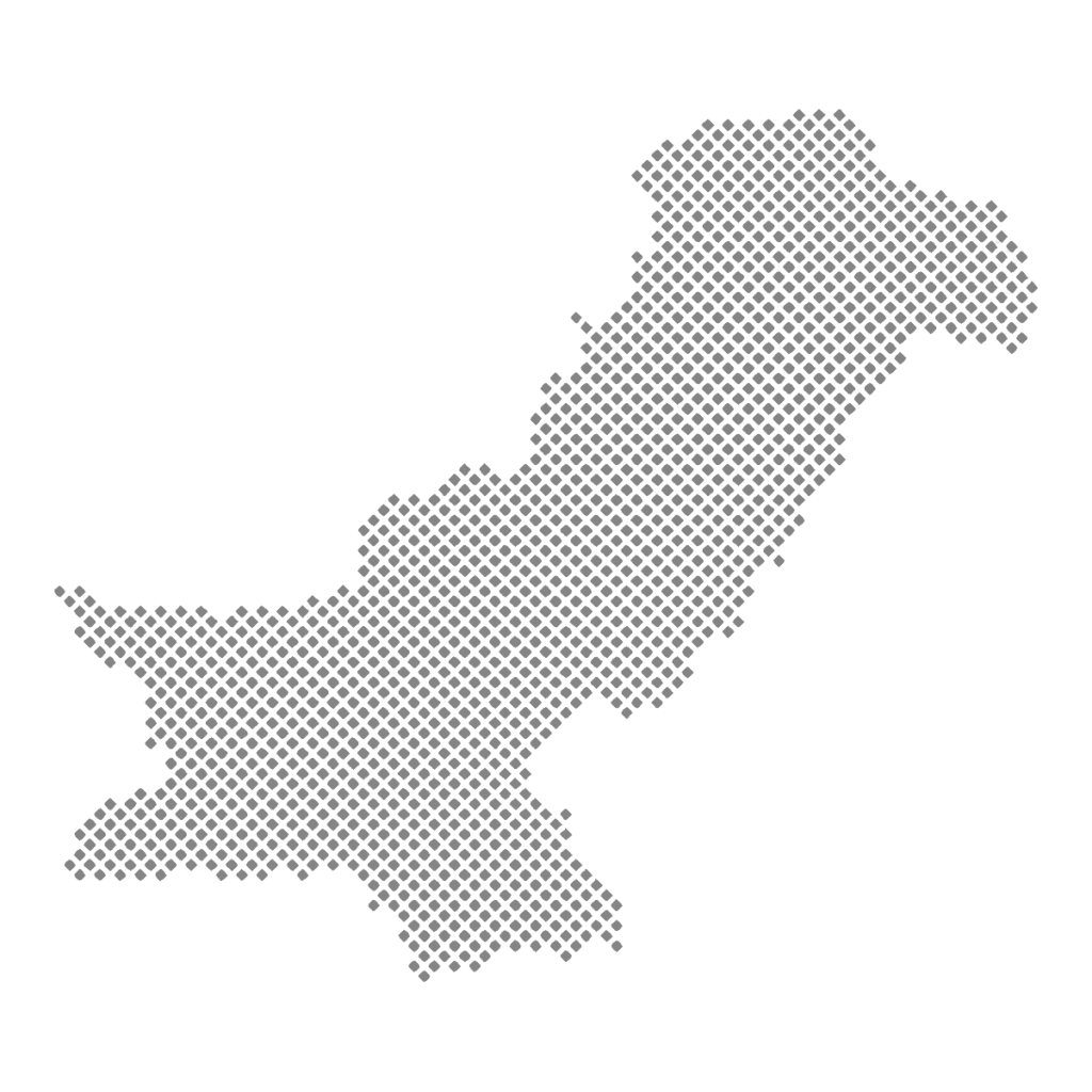 Pakistan Dot Matrix Map